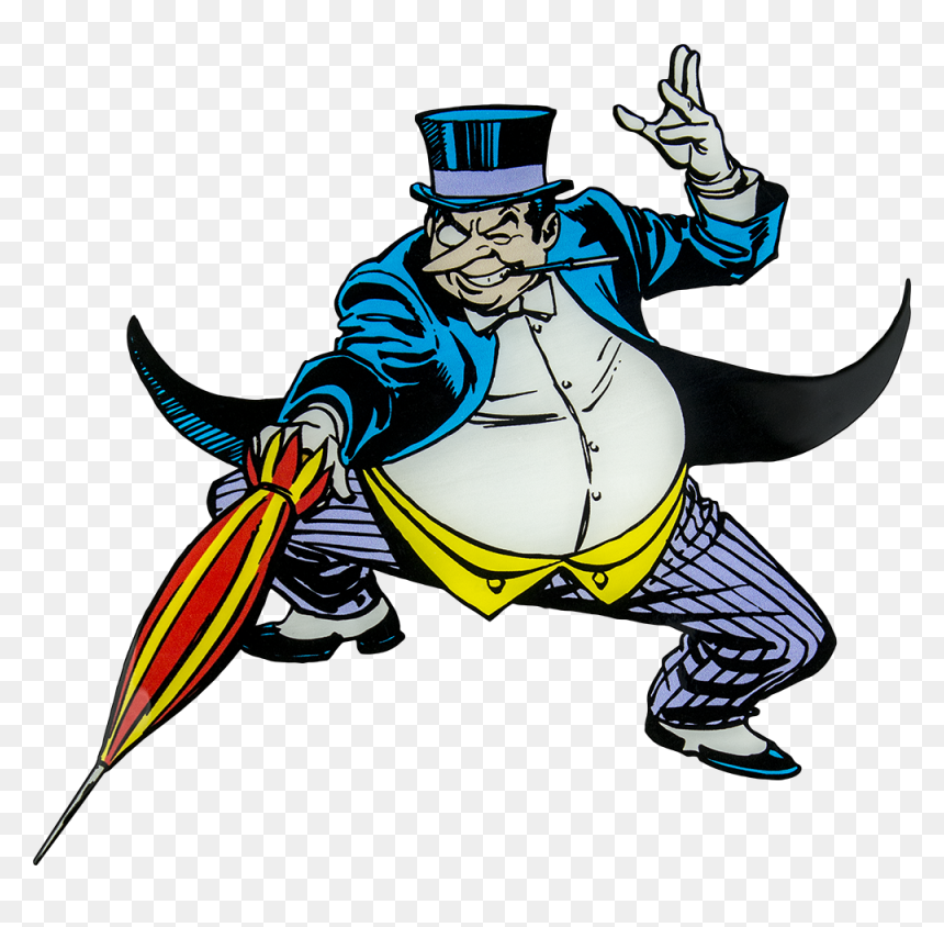 Penguin Clipart Villain - Penguin Batman Clipart, HD Png Download - villain png