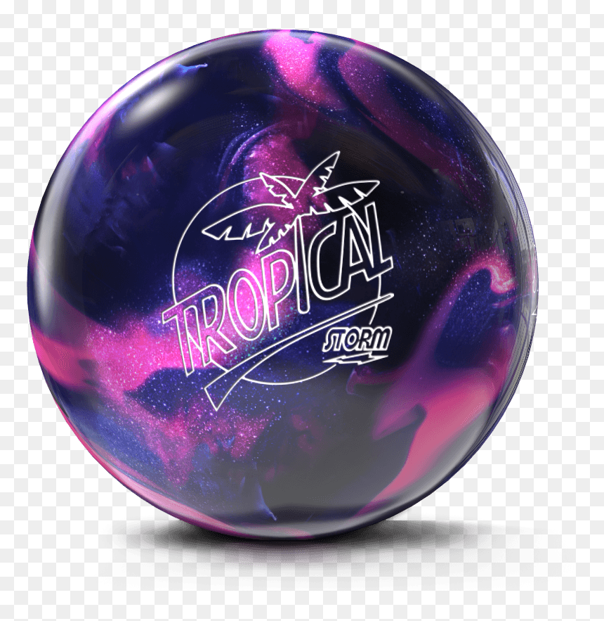 Pink/purple Tropical Png - Ten-pin Bowling, Transparent Png - bowling clipart png