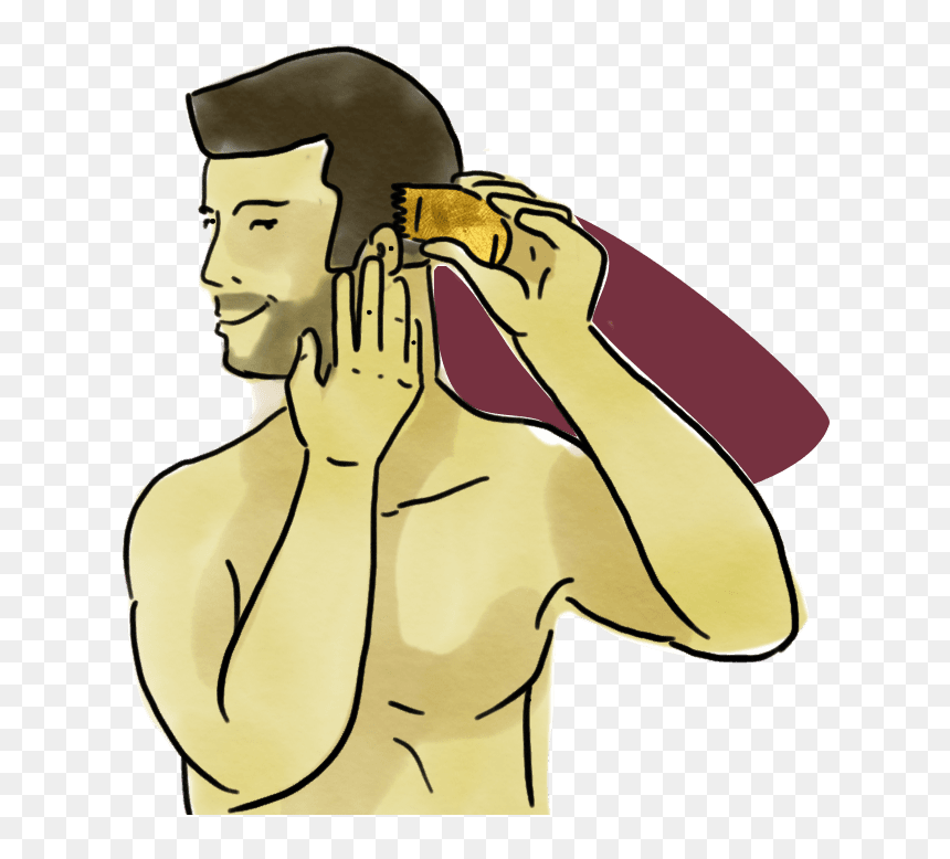 Clean Up The Hairline With Hair Clippers - Barechested, HD Png Download - hair clippers png