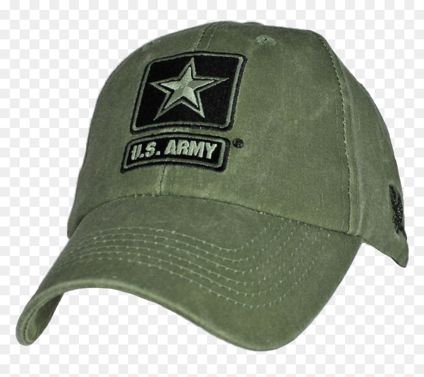 5715 - U - S - Army Cap - Star Logo - Cotton - Olive - Baseball Cap, HD Png Download - army hat png