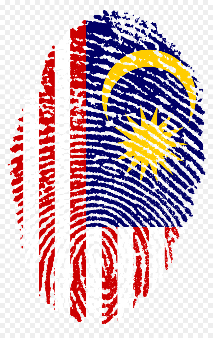 Malaysia Flag Art Png, Transparent Png - finger print png