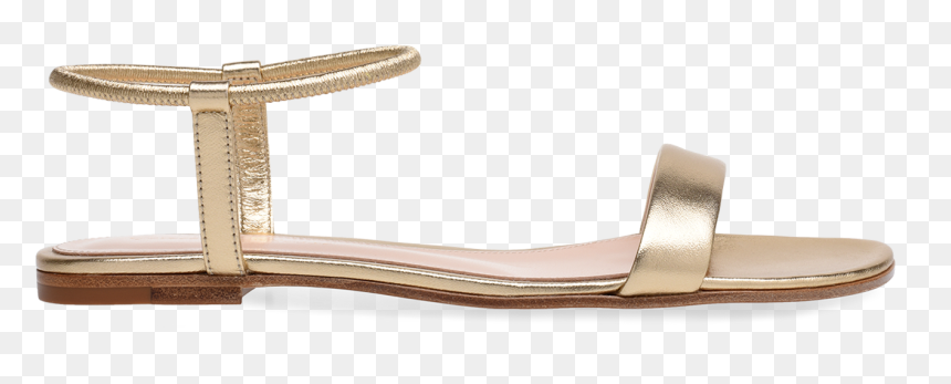 Gianvito Rossi Jaime Flat Sandals In Gold, HD Png Download - sandals png