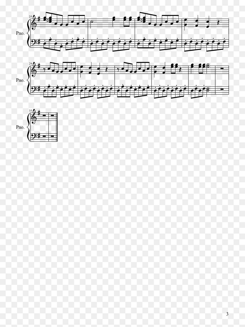 Luces De Navidad Sheet Music Composed By I , Png Download - نت اهنگ اخر شب پیانو, Transparent Png - gorro de navidad png
