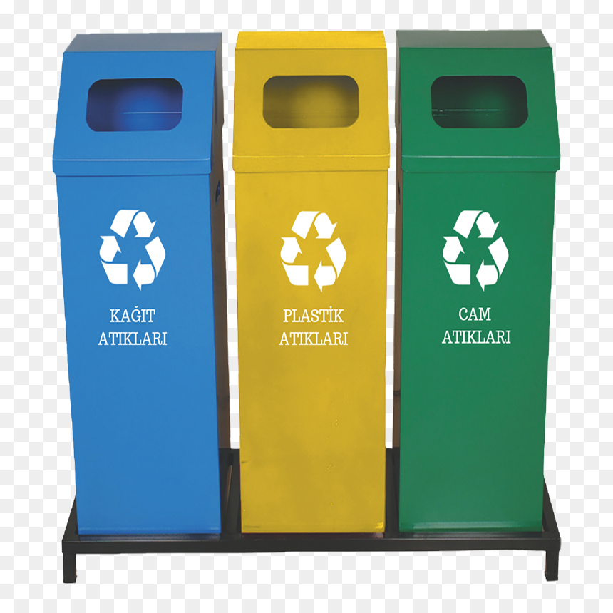 Tm 247 Square Recycle Bin Painted Base - Recycle, HD Png Download - recycle bin png