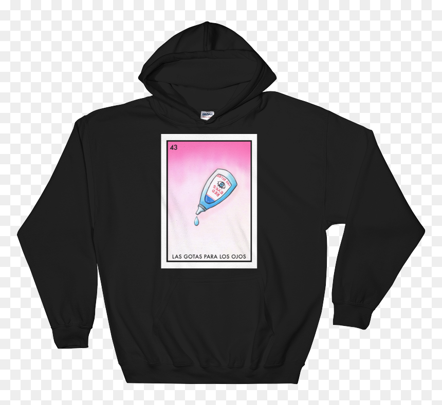 Las Gotas Para Los Ojos Unisex Hoodie Mockup Front - Lol Ur Not Derek Shepherd, HD Png Download - ojos png