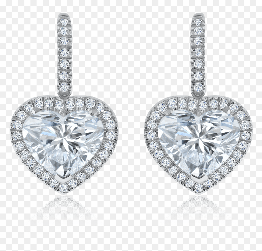 Diamond Drop Earrings Png, Transparent Png - diamond earring png