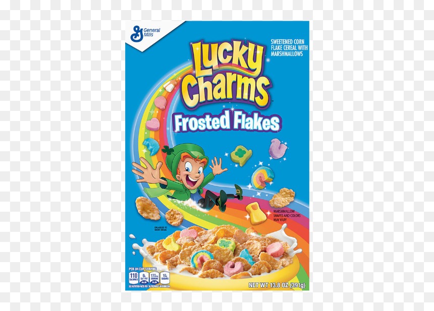 Lucky Charms Frosted Flakes, HD Png Download - lucky charms png