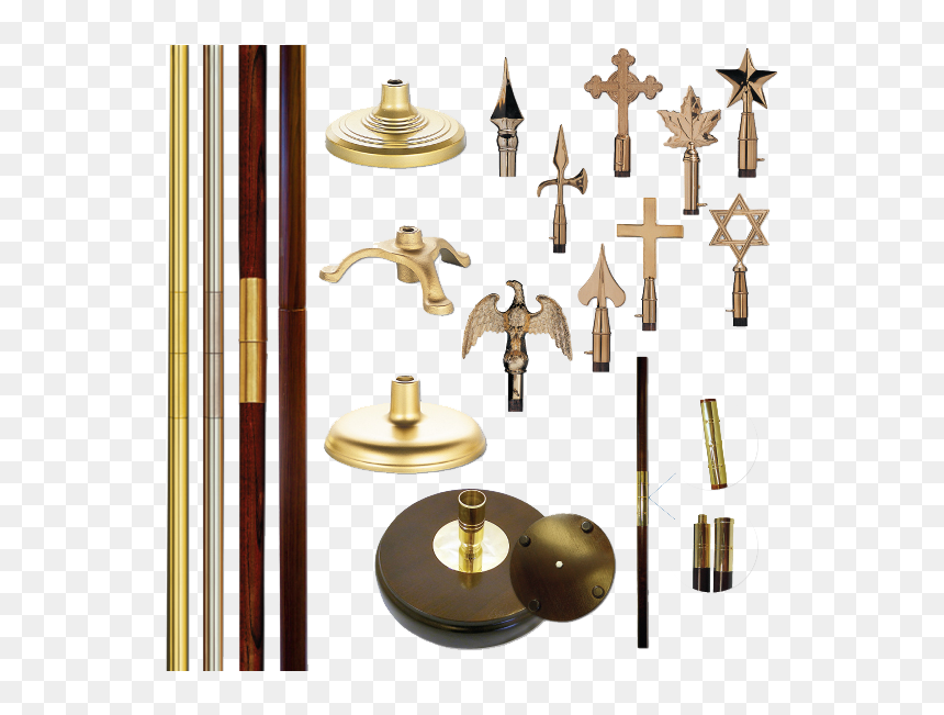 Transparent Flagpole Clipart - Gold Eagle, HD Png Download - american flag pole png