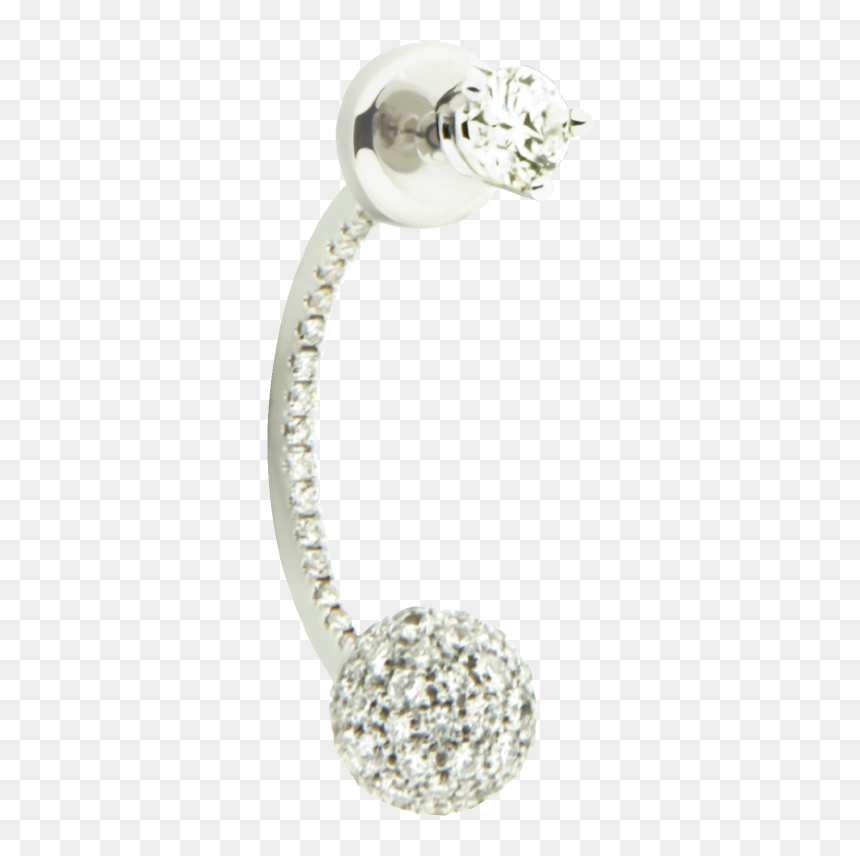 Body Jewelry, HD Png Download - diamond earring png