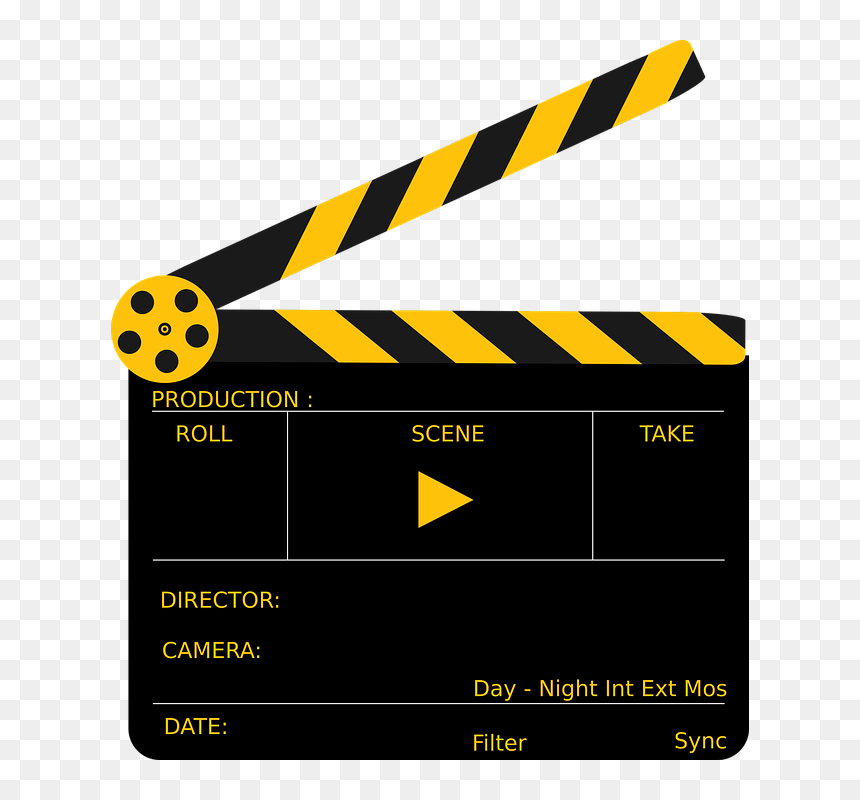 Clapperboard, HD Png Download - movie clapper png