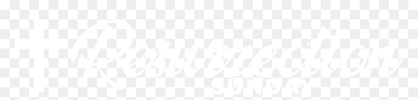 Resurrection Sunday Black And White, HD Png Download - sunday png