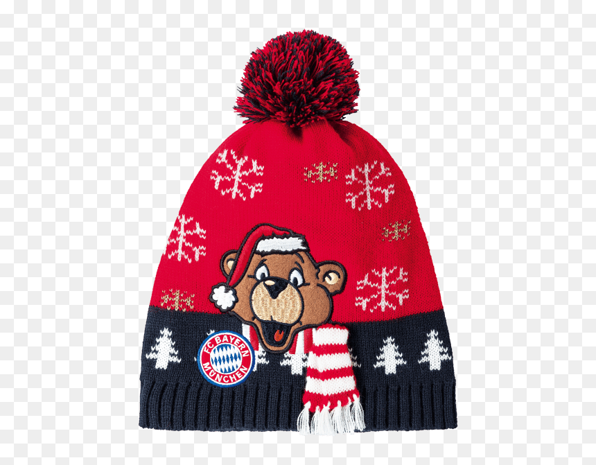 Fc Bayern Berni Mütze, HD Png Download - gorro de navidad png