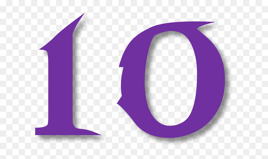 10 Number Png Background Image - Twewy Player Pin, Transparent Png - number 10 png