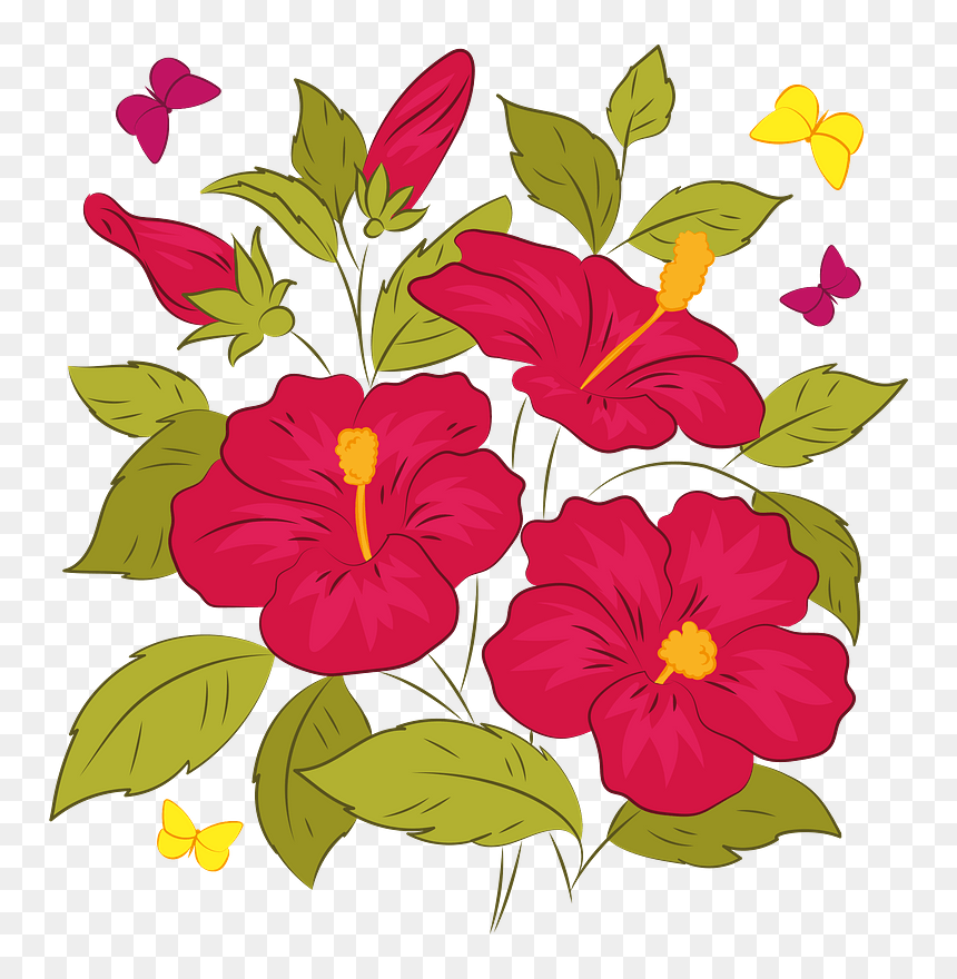Hawaiian Hibiscus Clipart - Hawaiian Hibiscus, HD Png Download - hawaiian png