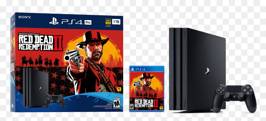 Ps4 Pro Red Dead Redemption, HD Png Download - ps4 pro png