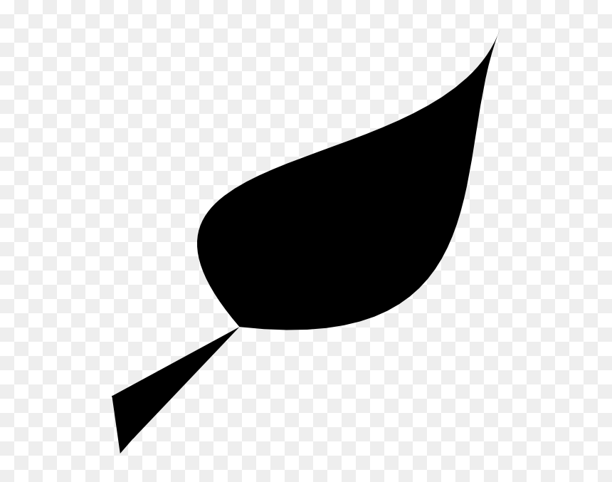 Leaf Black Clipart - Black Leaf Clip Art, HD Png Download - black leaf png