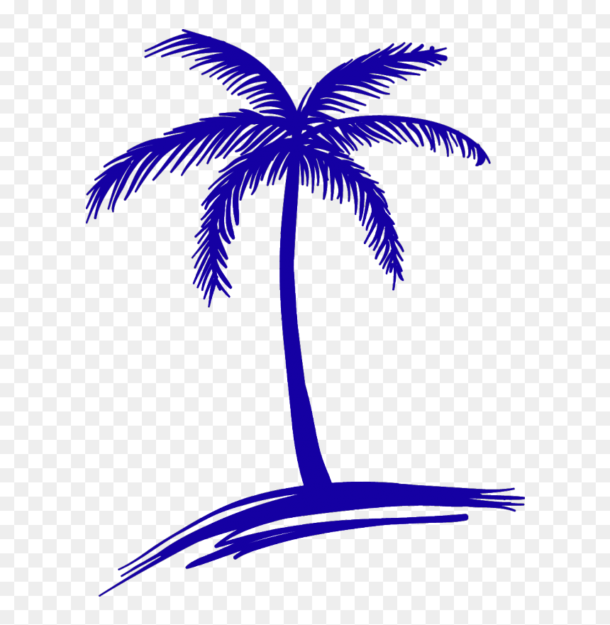 Transparent Sun Silhouette Png - Palm Tree Drawing Png, Png Download - sun silhouette png