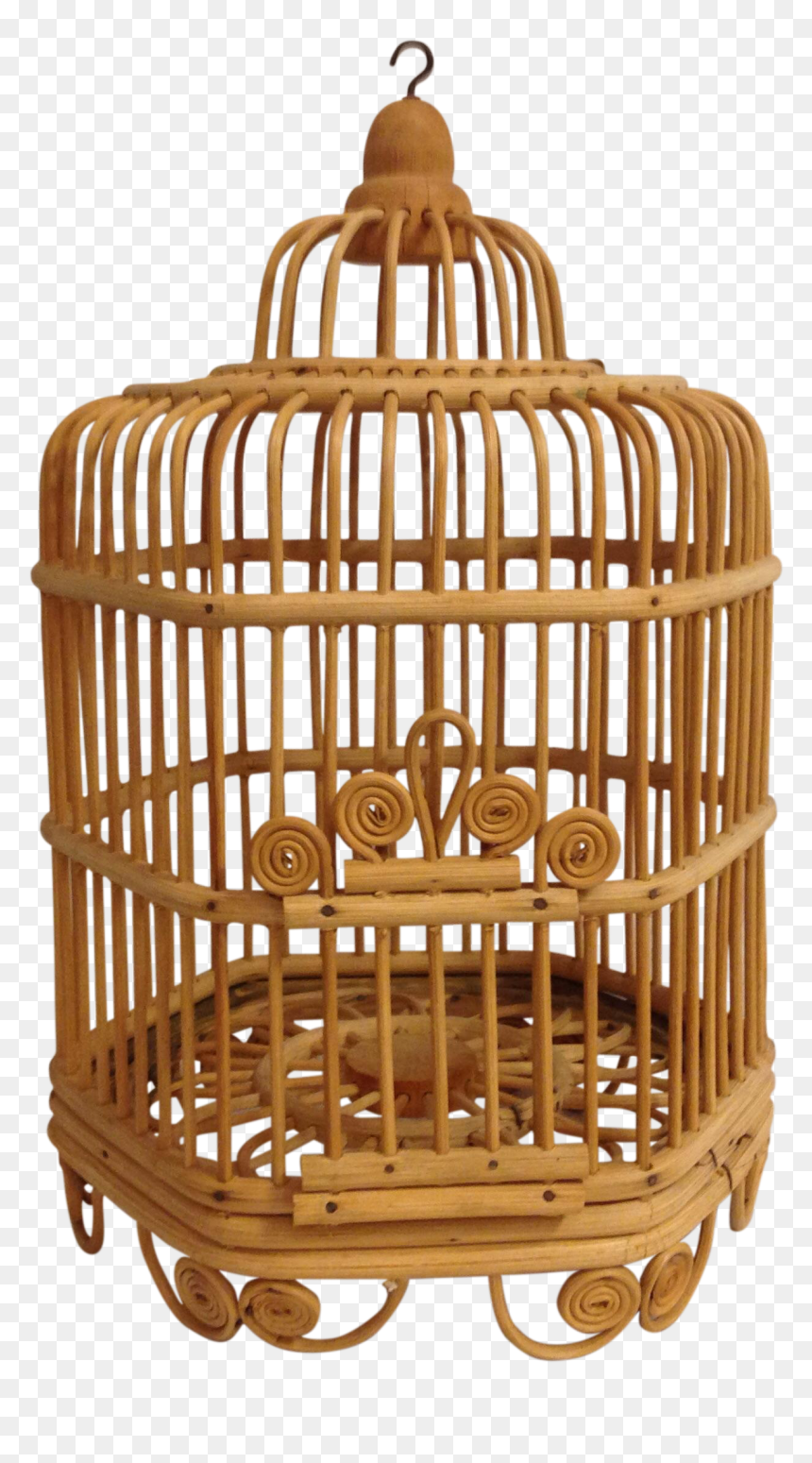 Bird In Cage Png - Bamboo Bird Cage Vector, Transparent Png - bird cage png