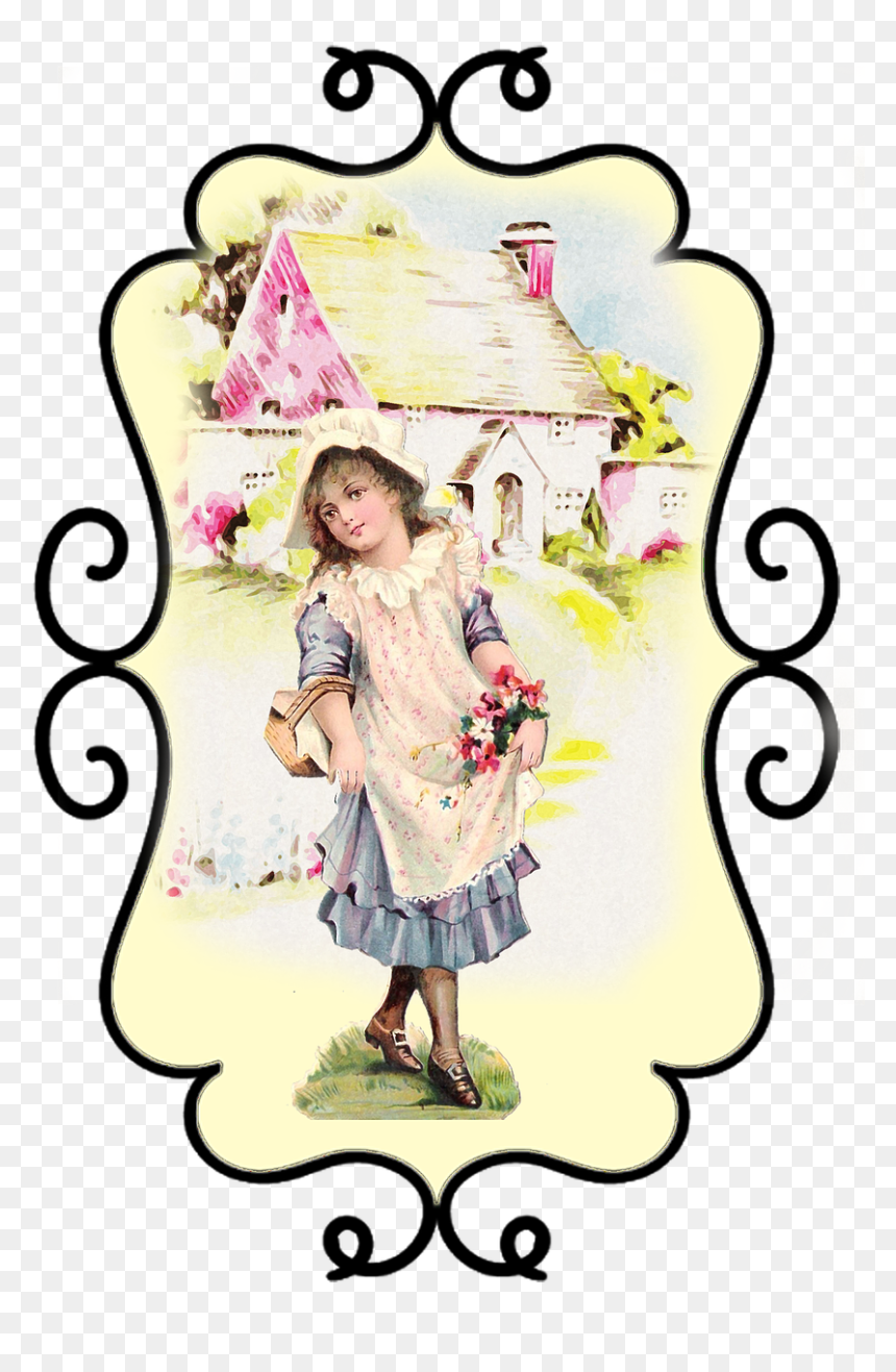 Cute Happy May Day, HD Png Download - label frame png