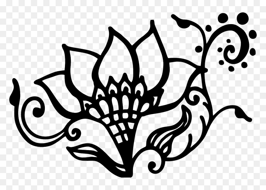 Transparent Henna Png - Henna Silhouette, Png Download - henna png