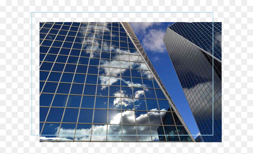 Reflective-resim - Glass Buildings Front Face, HD Png Download - glass reflection png