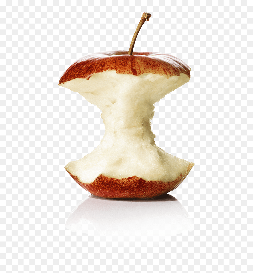 Apple Bitten - Peel, HD Png Download - comida png