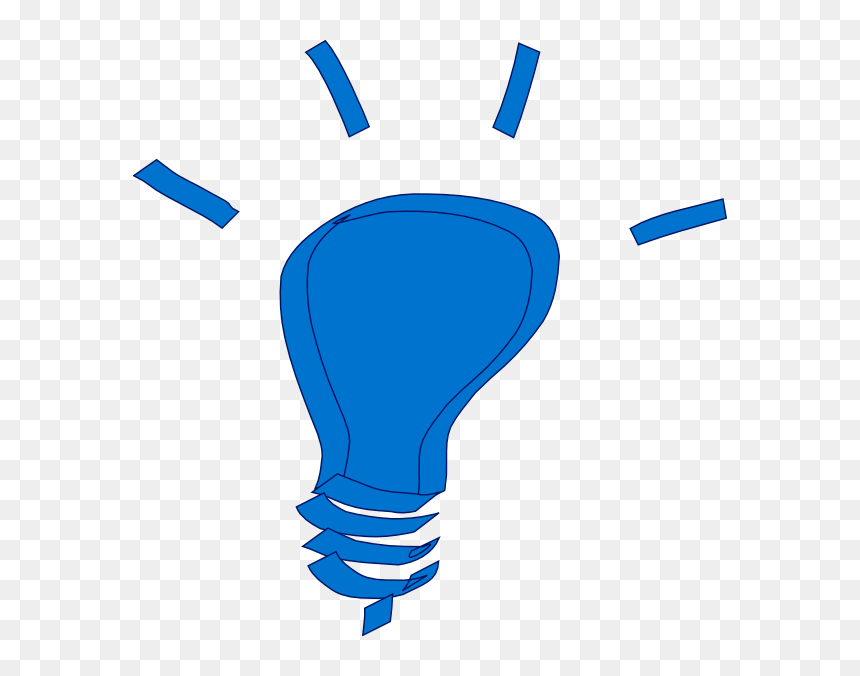 Thumb Image - Light Bulb Idea Cartoons, HD Png Download - blue light png
