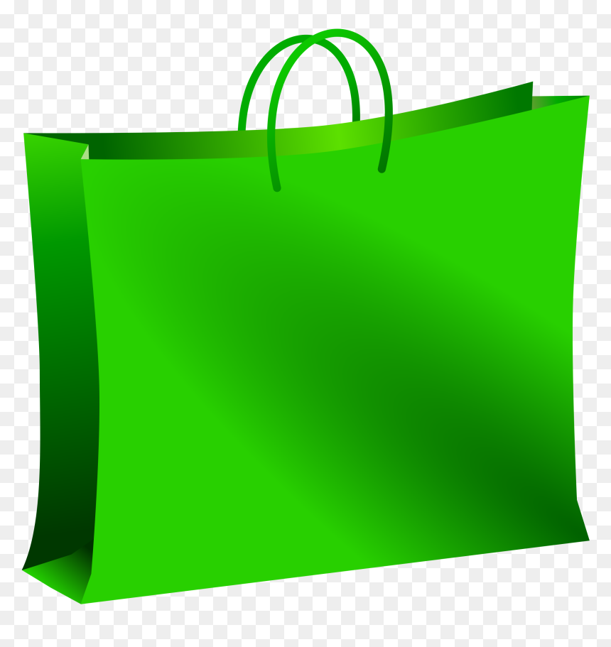 Green Bag Clip Arts - Green Shopping Bag Clipart, HD Png Download - tea bag png