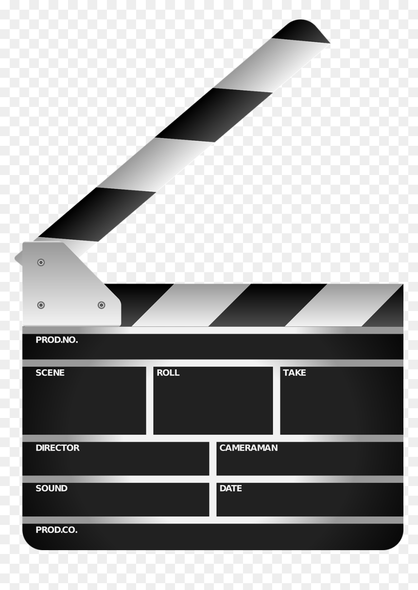 Logo Clap Detouré Film, HD Png Download - movie clapper png
