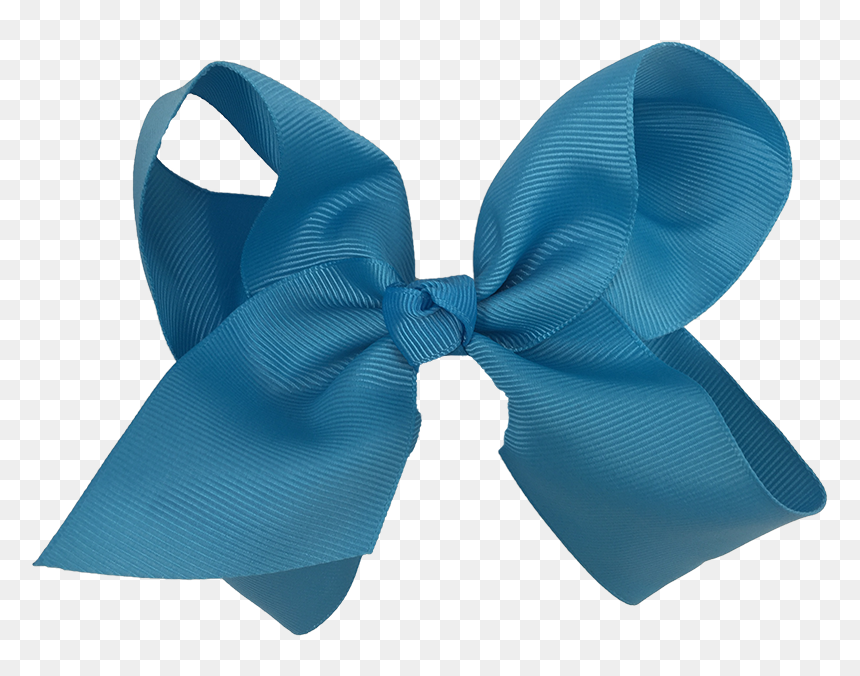 Transparent Blue Ribbon Bow Png - Satin, Png Download - ribbon bow png