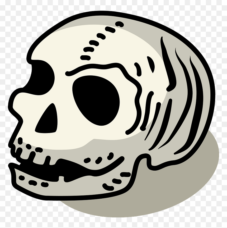 Skull Clipart - Cc0 Bones Png, Transparent Png - skull clipart png