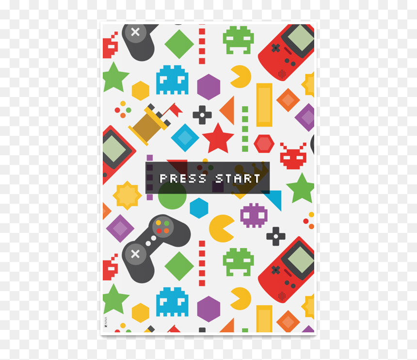Poster Press Start De Samara Ninana - Background Paper For Games, HD Png Download - press start png