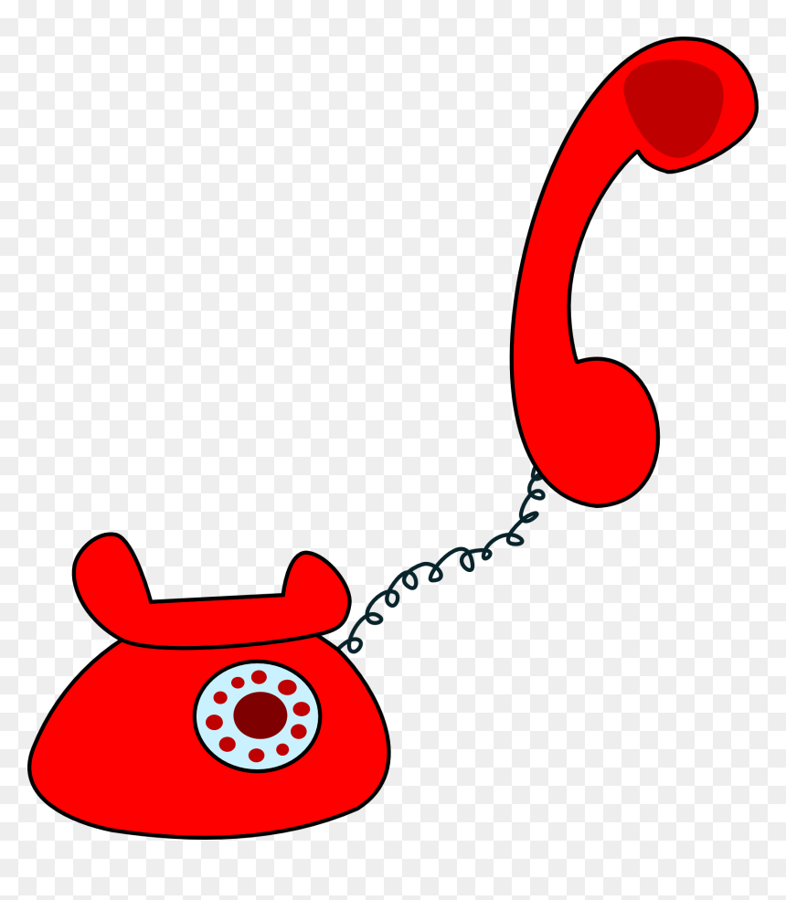 Little Reds Boutique - Transparent Cartoon Telephone Png, Png Download - phone vector png