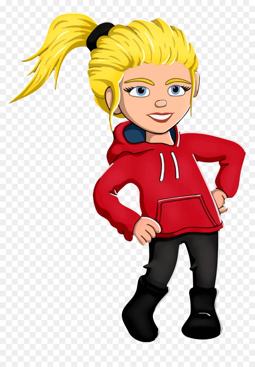 Girl With Hands On Hips Clip Arts - Hands On Hips Clip Art, HD Png Download - cartoon arms png