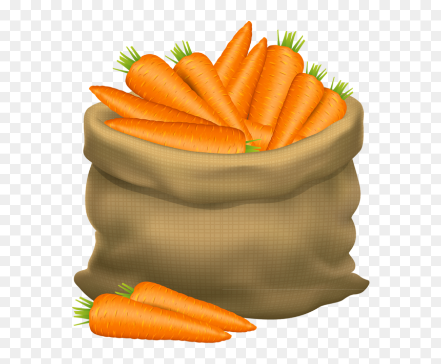 Fruit Clipart Food Item - Bag Of Carrots Clipart, HD Png Download - frutas png