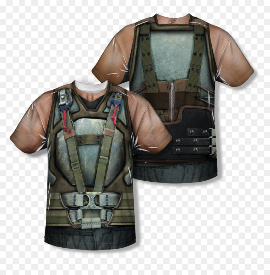Batman Dark Knight Rises Bane Costume Sublimation T - Bane, HD Png Download - bane mask png