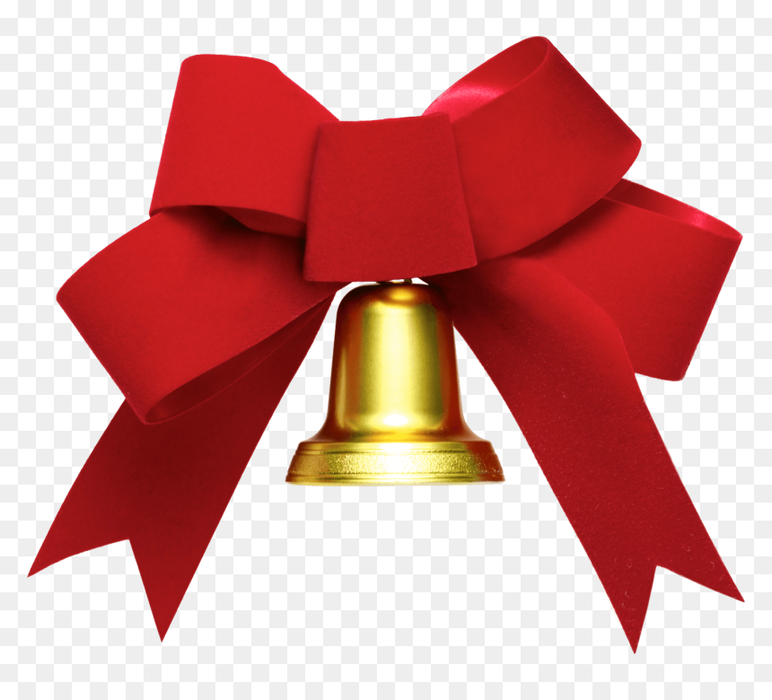 Ribbon Bow Bell - Ribbon Bell Transparent, HD Png Download - ribbon bow png