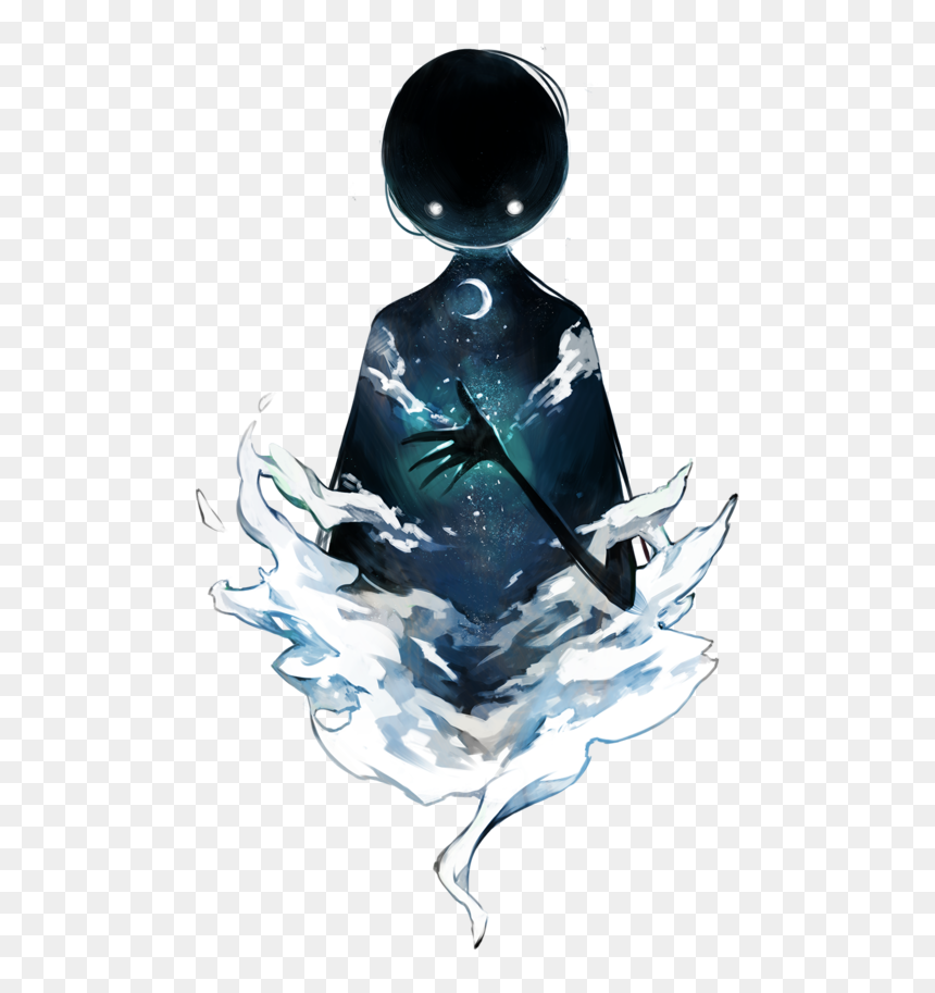 Illustration Sky Moon Night Space Stars Artwork Strange - Embodiment Of Night, HD Png Download - space stars png