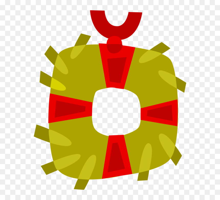 Transparent Christmas Wreath Vector Png - Illustration, Png Download - christmas wreath vector png