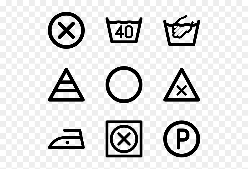 Thumb Image - Washing Instruction Symbols Png, Transparent Png - laundry png