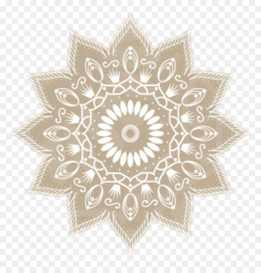 Design Mandala Flower Sun Lace Lacedesign Mehndi Henna - おしゃれ ロゴ, HD Png Download - henna png