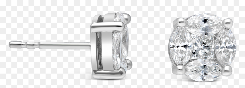 Earrings, HD Png Download - diamond earring png