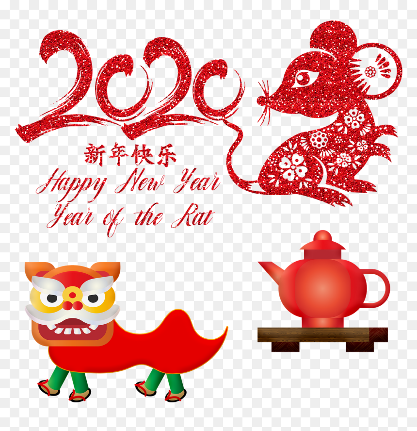Chinese New Year 2020 Images Free, HD Png Download - new years hat png