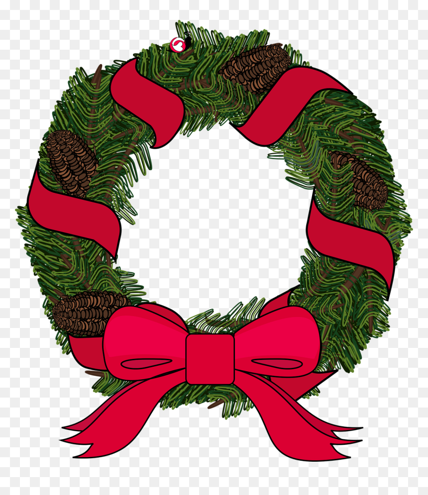 Wreath, HD Png Download - christmas wreath vector png
