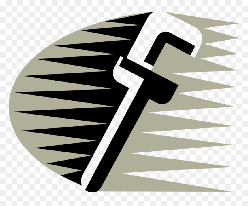 Vector Illustration Of Pipe Wrench Or Stillson Wrench - Pipe Wrench, HD Png Download - wrench vector png