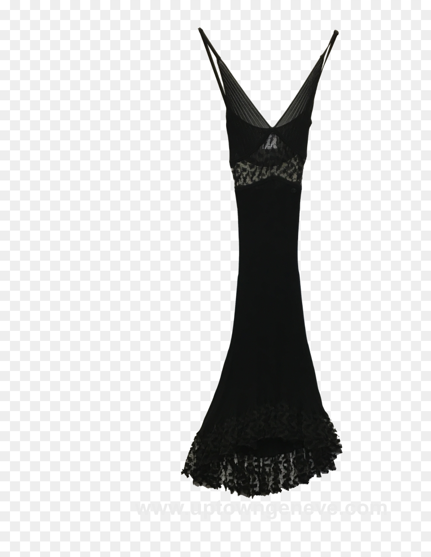 Transparent Black Lace Png - Transparent Chanel Dress Png, Png Download - black lace png