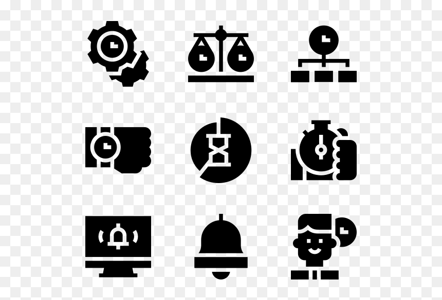 Vector Movie Icon Png, Transparent Png - clock vector png