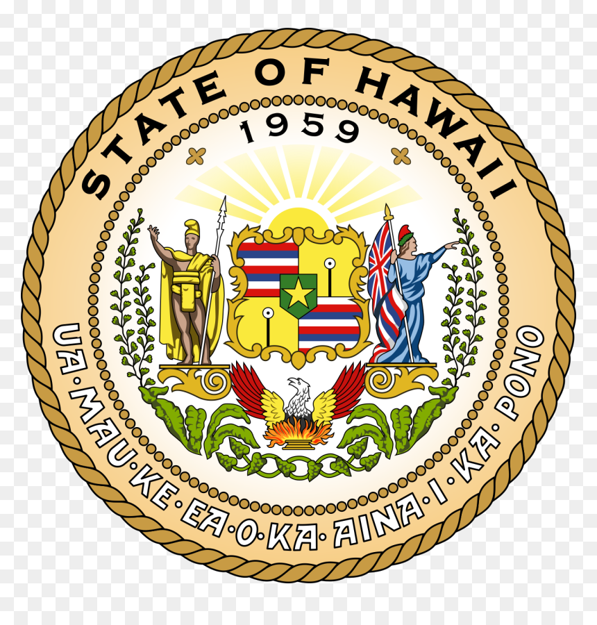 Hawaii State Seal Png, Transparent Png - hawaii islands png