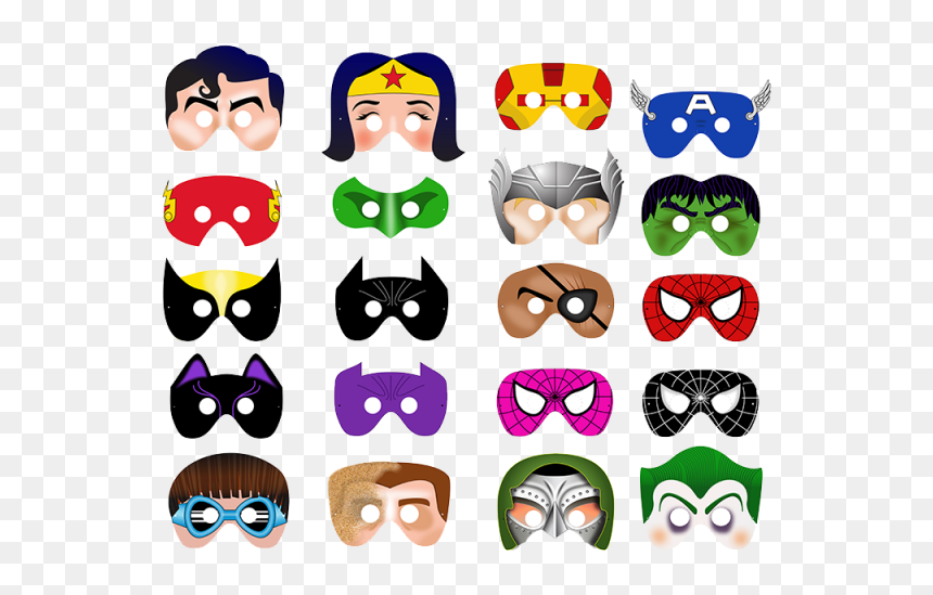 Super Hero Mask Craft, HD Png Download - superhero mask png
