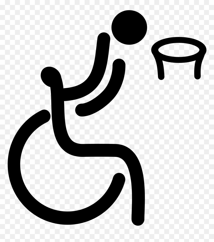 Wheelchair Basketball Clipart, HD Png Download - basketball icon png